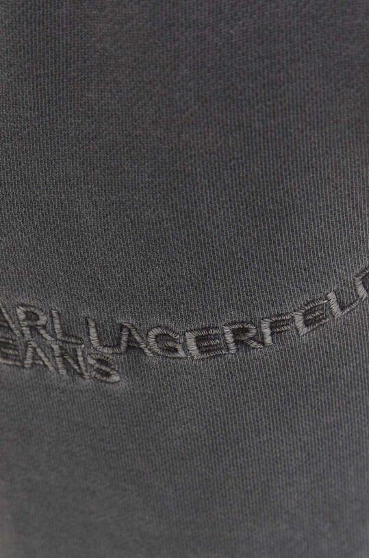 Karl Lagerfeld Jeans pantaloni de trening din bumbac gri 240D1002
