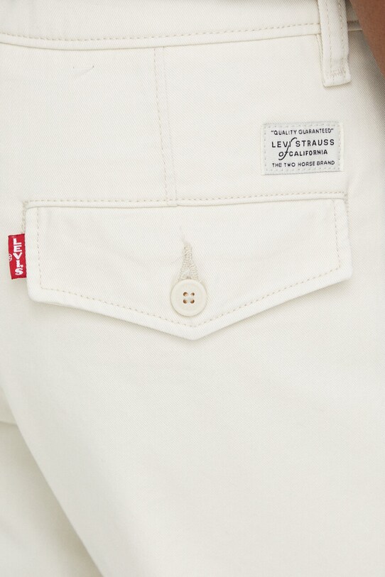 Levi's pantaloni de bumbac bej A5753