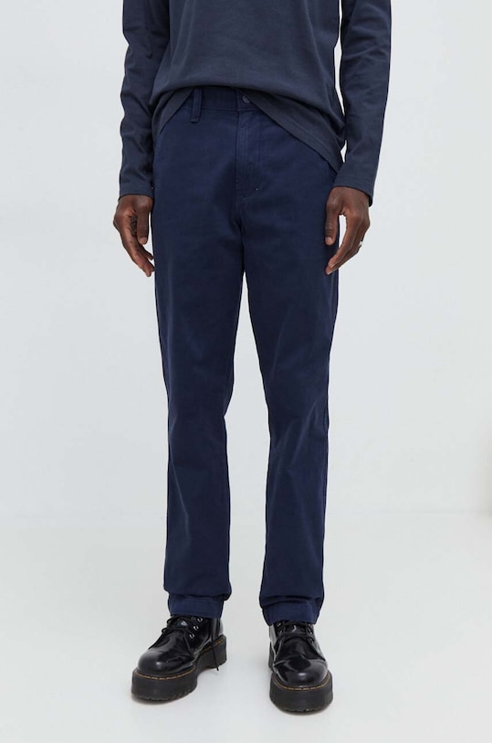 Levi's pantaloni de bumbac A5753 bleumarin AW24