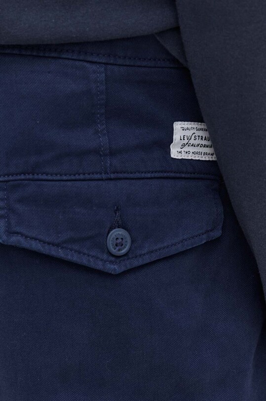 Bavlnené nohavice Levi's tmavomodrá A5753