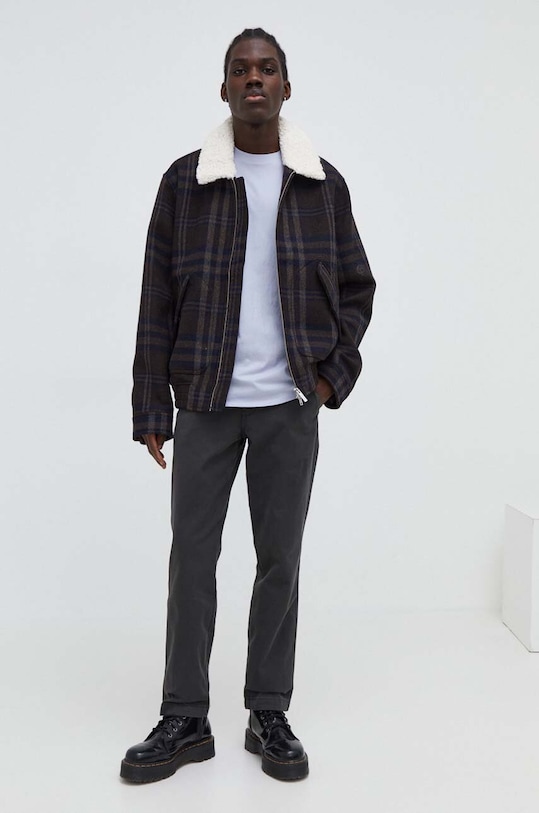 Bavlněné kalhoty Levi's A5753 šedá AW24