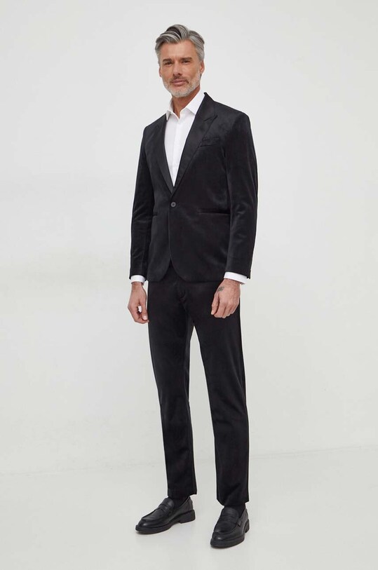 Sisley spodnie 42QJSF041 czarny SS24