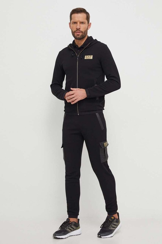 EA7 Emporio Armani spodnie dresowe 3DPP65.PJG1Z czarny SS24