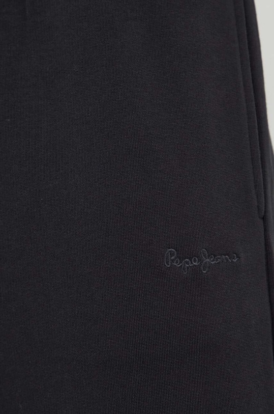 Pepe Jeans pantaloni de trening din bumbac negru PM211645