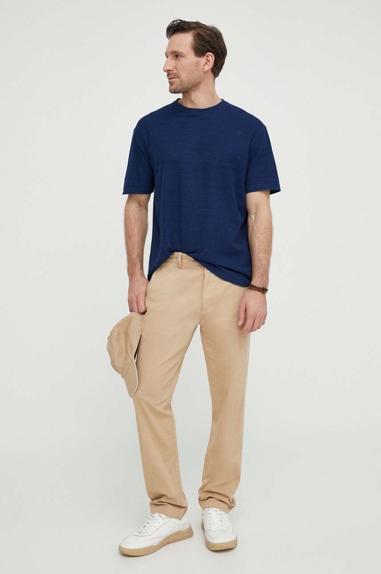 Pepe Jeans spodnie SLIM CHINO PM211655 beżowy SS24