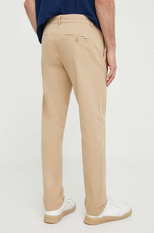 Odzież Pepe Jeans spodnie SLIM CHINO PM211655 beżowy