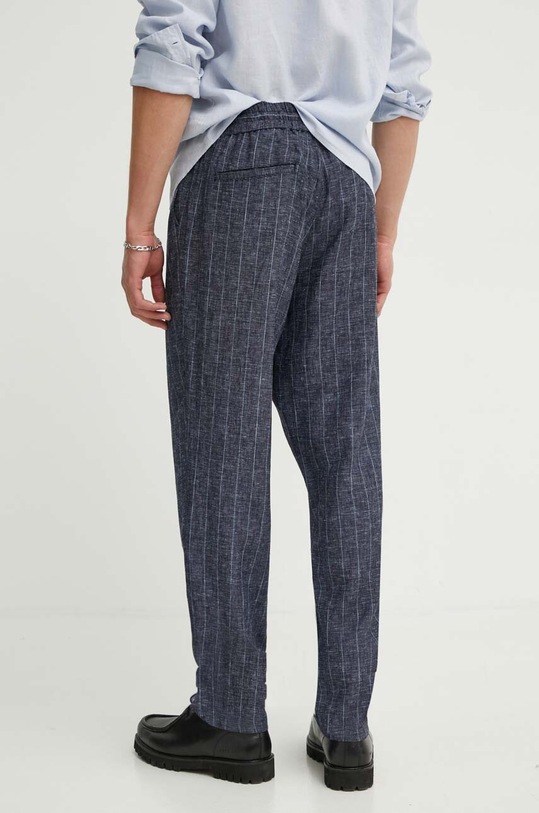 Odzież Les Deux spodnie lniane LDM510131 granatowy