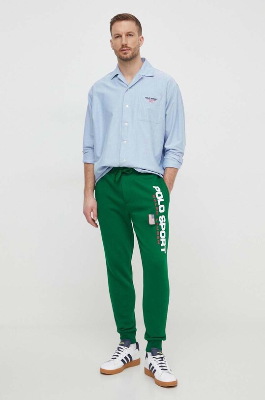 Polo Ralph Lauren spodnie dresowe 710835768 zielony AW24