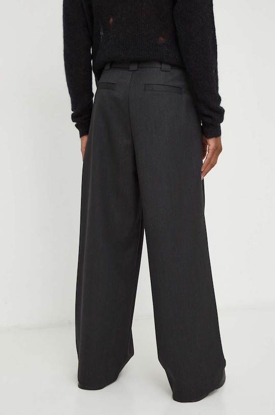Odzież Won Hundred spodnie z domieszką wełny 2708.14221 czarny
