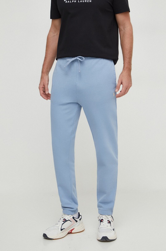 Bavlnené tepláky Polo Ralph Lauren bavlna modrá 710916699
