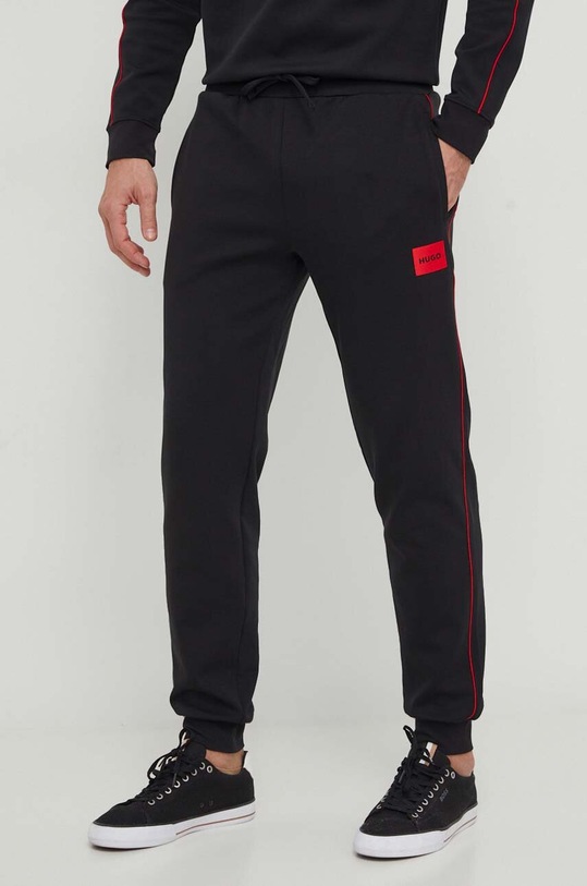 HUGO pantaloni de trening tricotaj negru 50510579