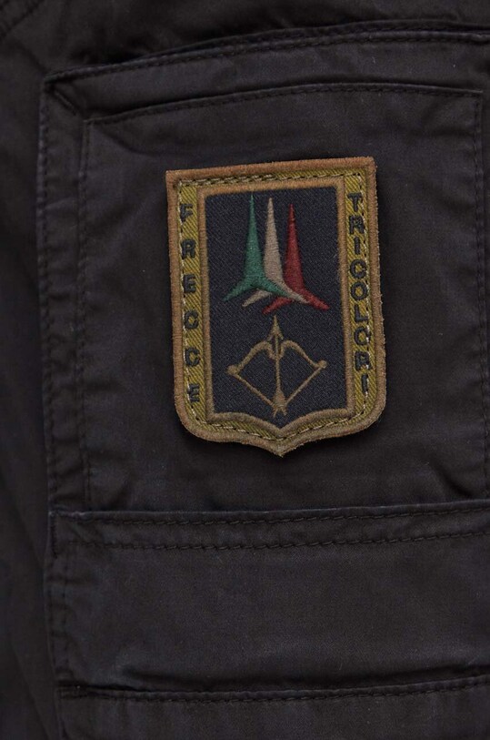 Hlače Aeronautica Militare crna PA1387CT1493
