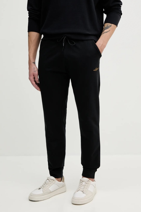 Aeronautica Militare spodnie dresowe czarny PF872F459