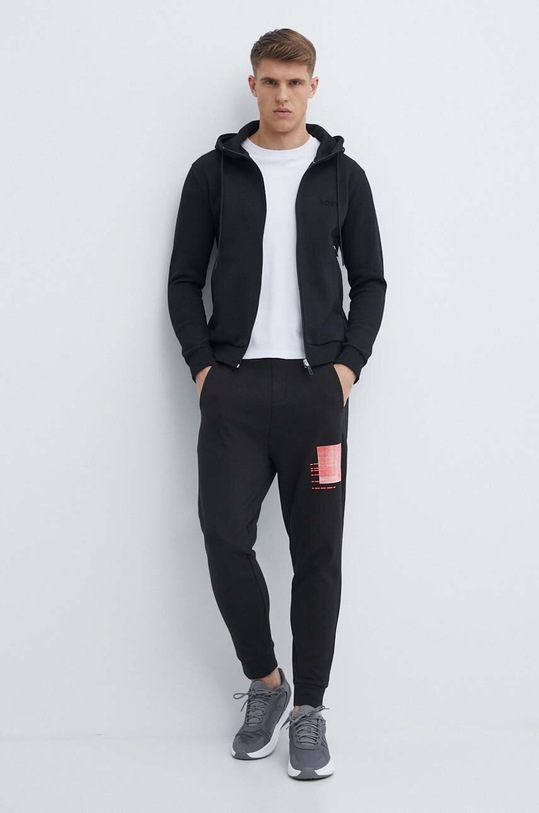 Boss Green pantaloni de trening 50512508 negru SS24