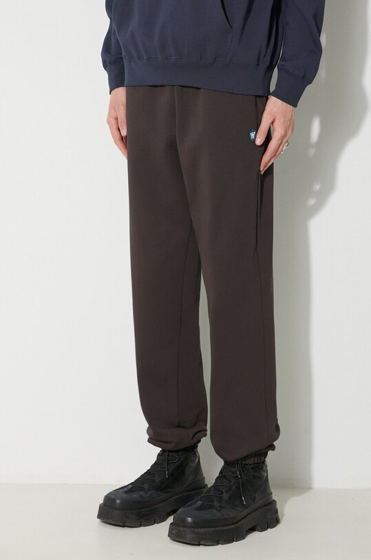 Хлопковые спортивные штаны Wood Wood Cal Joggers коричневый 10275000.2424
