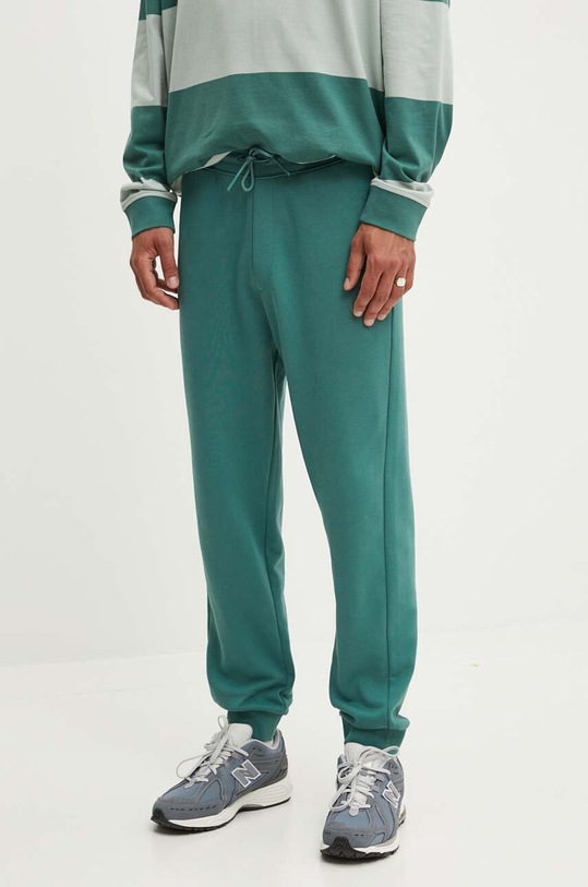 Hugo Blue pantaloni de trening din bumbac bumbac verde 50522360