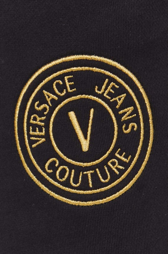 Versace Jeans Couture spodnie dresowe bawełniane czarny 76GAAT02.CF01T