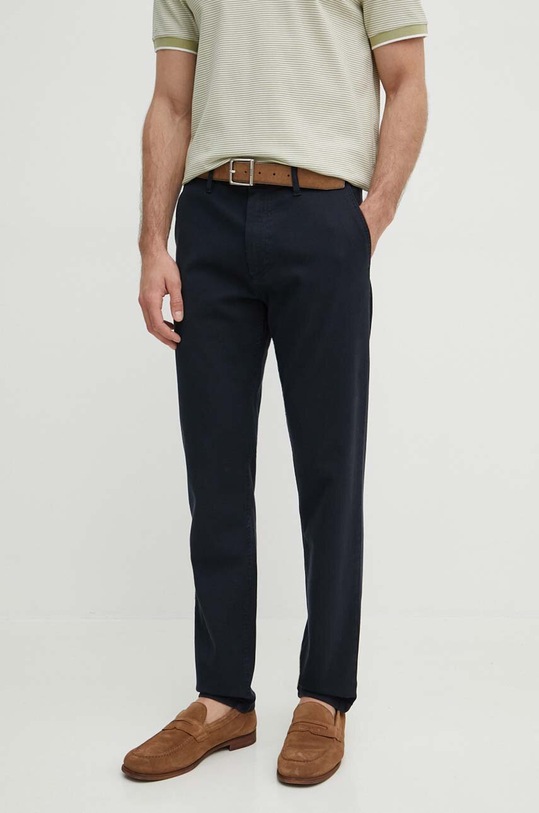 BOSS Orange spodnie z elastanem granatowy 50513028