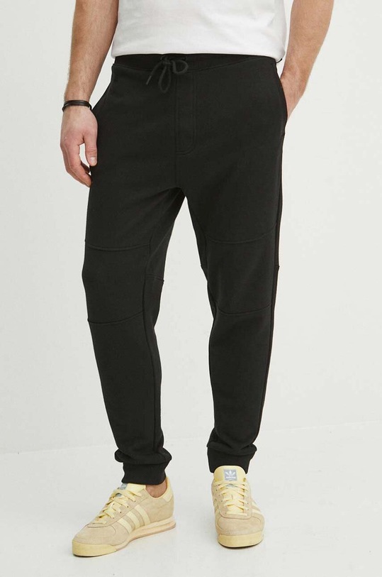 BOSS Orange spodnie dresowe bawełniane bawełna czarny 50513379