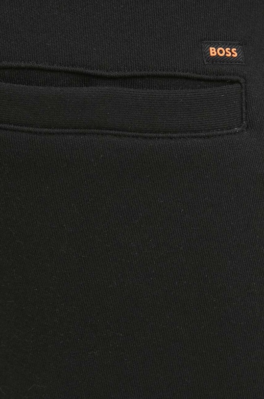 BOSS Orange spodnie dresowe bawełniane czarny 50513379