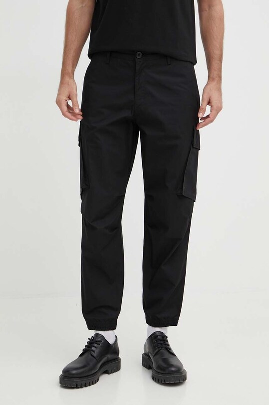 Хлопковые брюки Armani Exchange хлопок чёрный 3DZP55.ZN3MZ