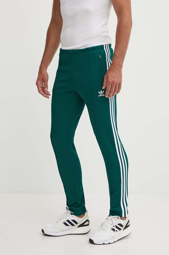 Tepláky adidas Originals pletenina zelená IP0419
