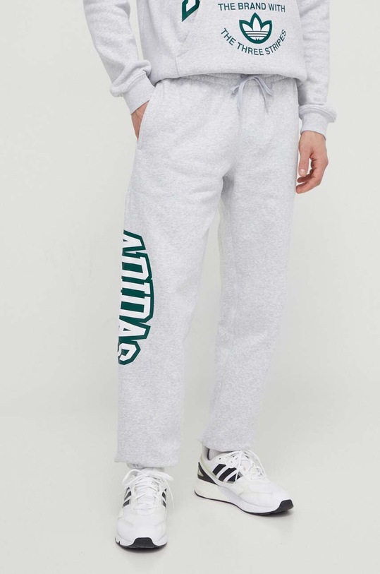 Παντελόνι φόρμας adidas Originals μελανζέ γκρί IS2900