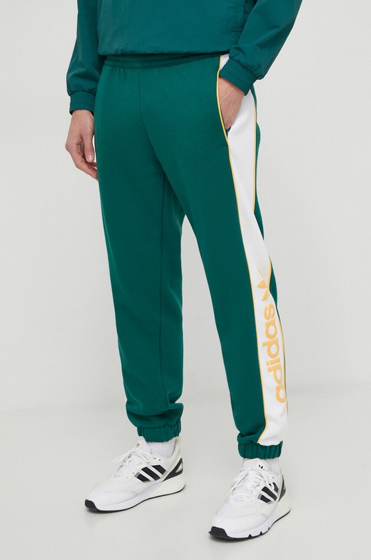 adidas Originals spodnie dresowe dzianina zielony IT2442