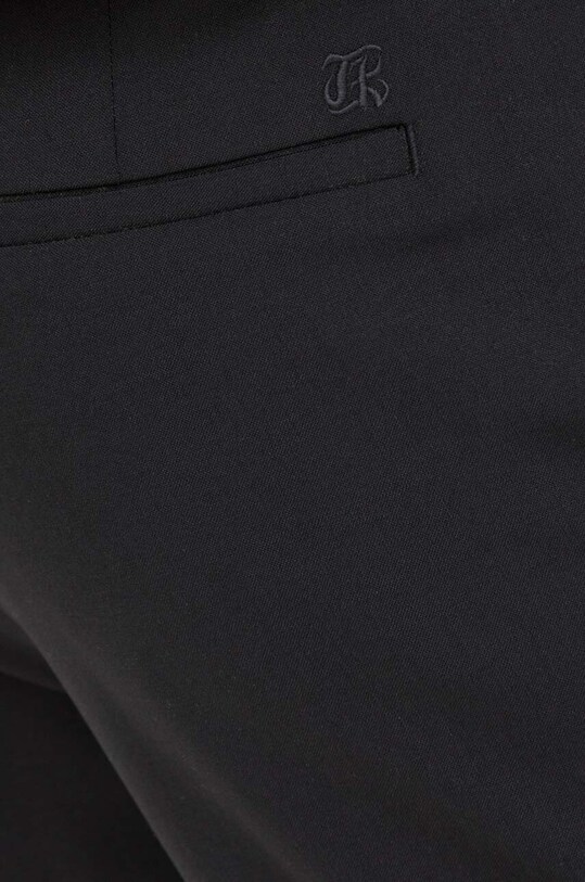 Vlnené nohavice The Kooples čierna HPAN28045K
