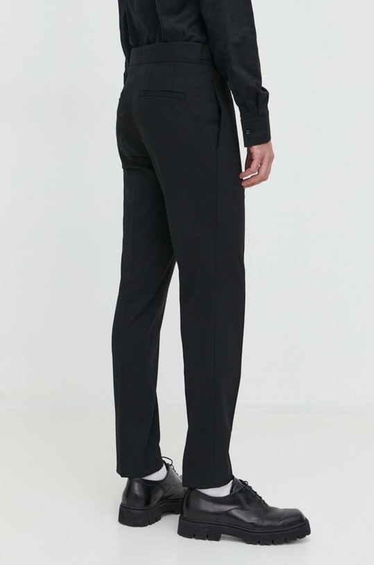Odzież HUGO spodnie z domieszką wełny 50514141 czarny