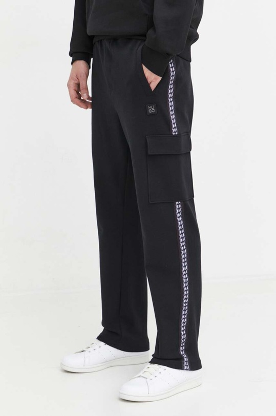 HUGO spodnie dresowe z elastanem czarny 50510121