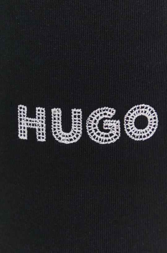HUGO spodnie dresowe bawełniane czarny 50509965
