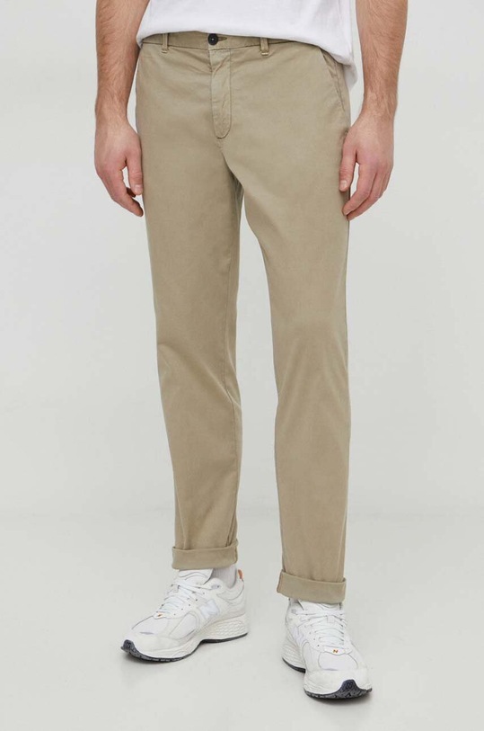Штани United Colors of Benetton прямий бежевий 49QGUF03Q