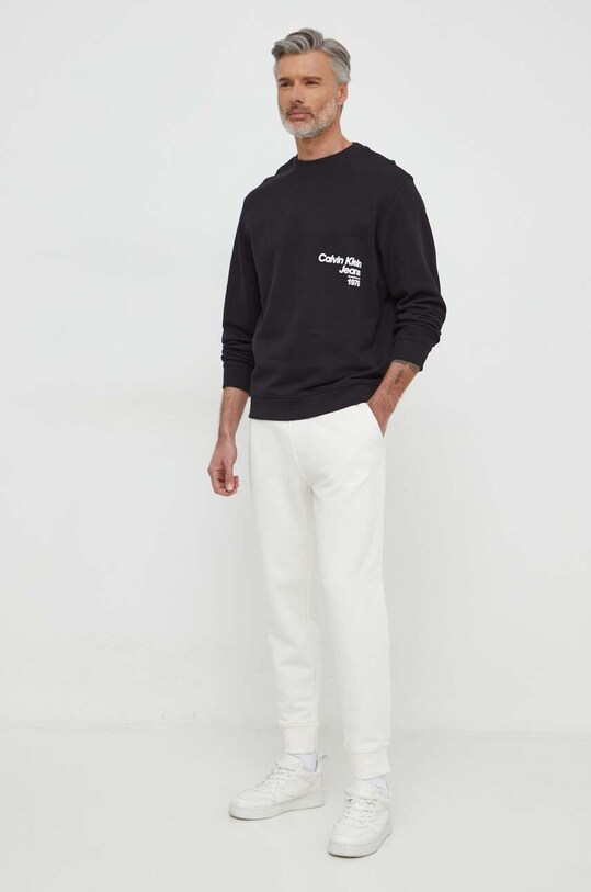United Colors of Benetton spodnie dresowe bawełniane 3J68UF00K beżowy SS24