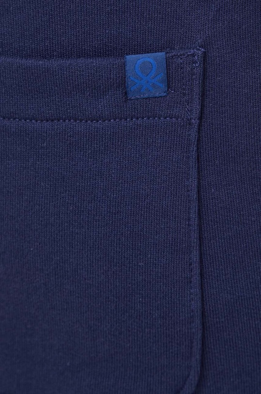 United Colors of Benetton spodnie dresowe bawełniane granatowy 3J68UF00K