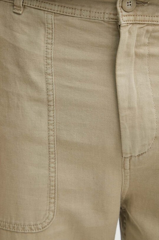 United Colors of Benetton pantaloni din amestec de in bej 4UJMUF042
