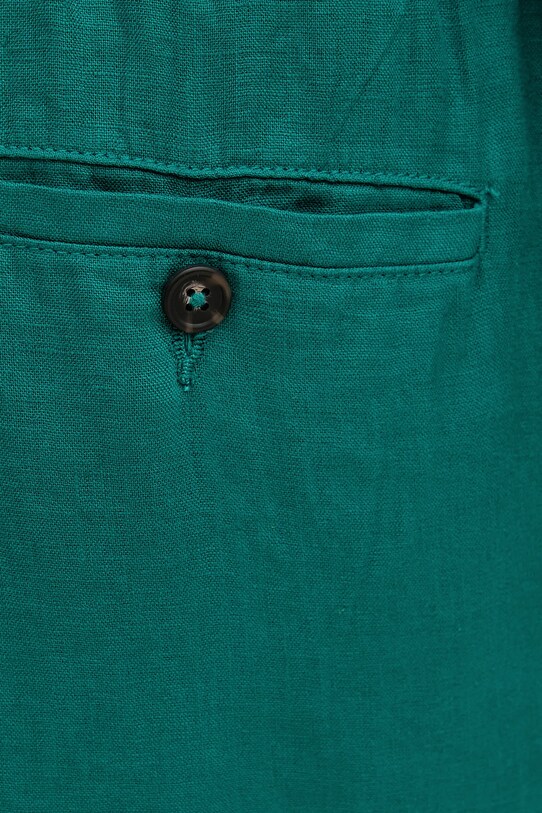 United Colors of Benetton pantaloni din in turcoaz 4AGHUF00M