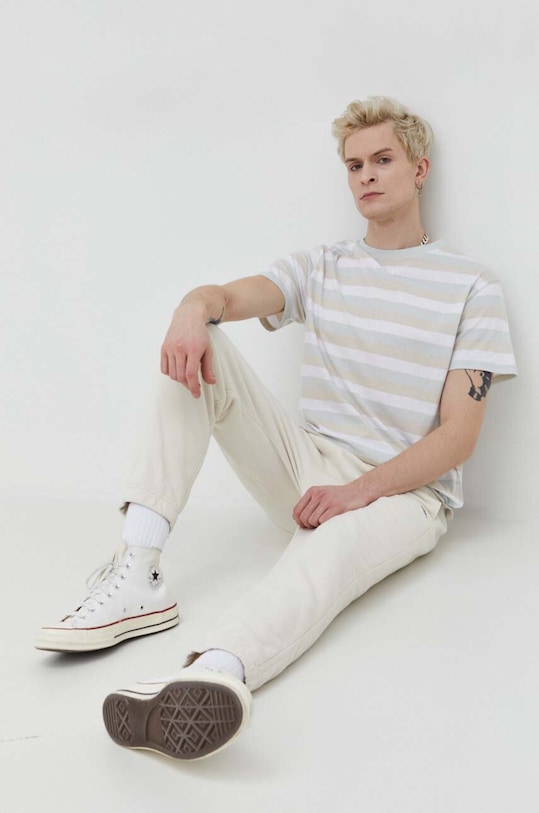 Abercrombie & Fitch pantaloni de trening KI134.4020.150 bej SS24