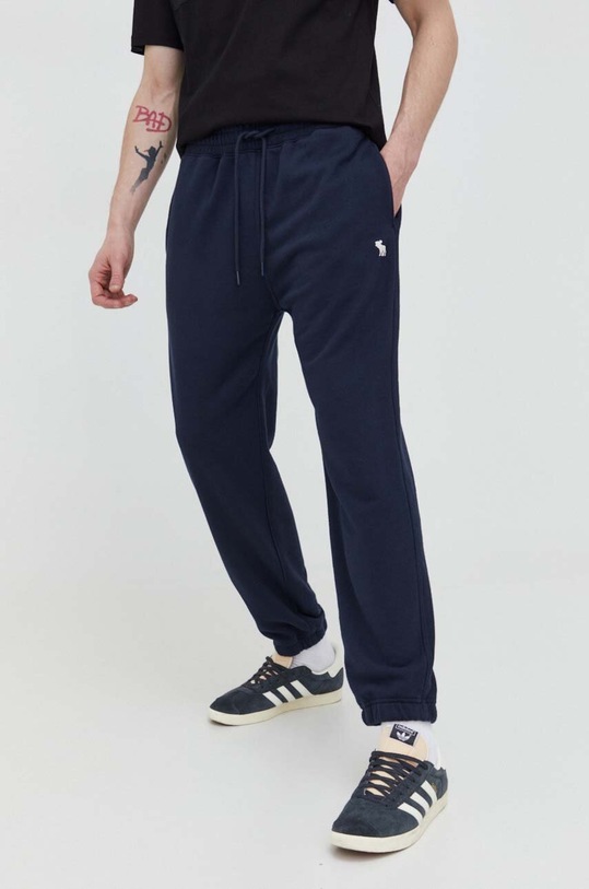 Abercrombie & Fitch spodnie dresowe dzianina granatowy KI134.4020.200