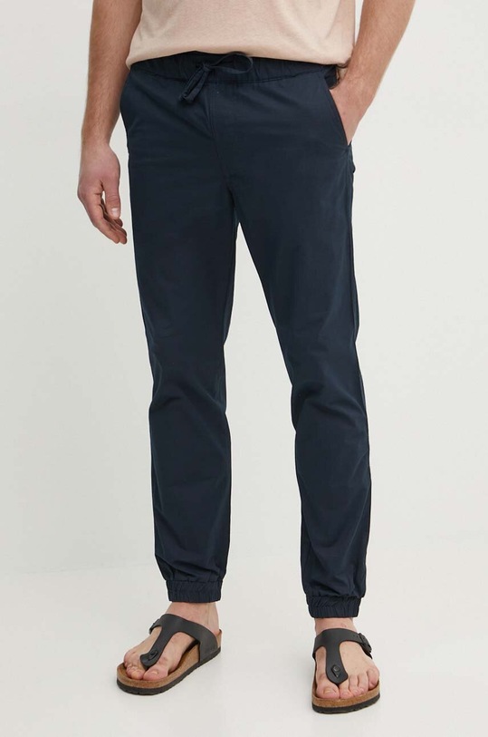Pepe Jeans spodnie PULL ON CUFFED SMART PANTS z elastanem granatowy PM211687