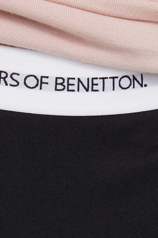 United Colors of Benetton spodnie bawełniane lounge czarny 30964F00G