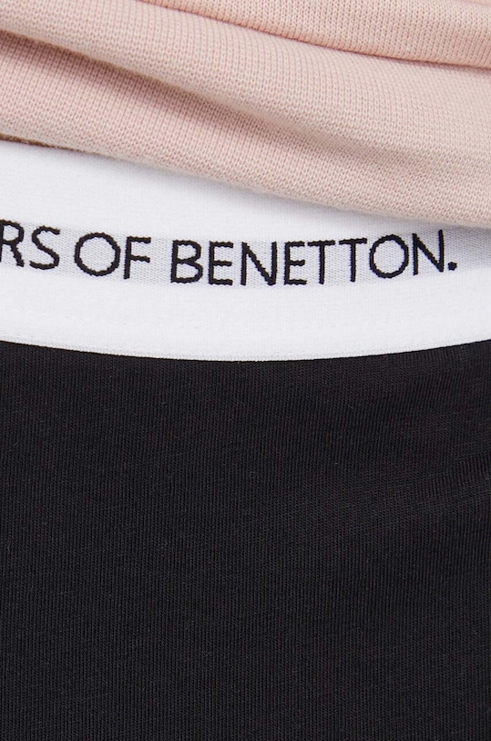 United Colors of Benetton spodnie bawełniane lounge czarny 30964F00G