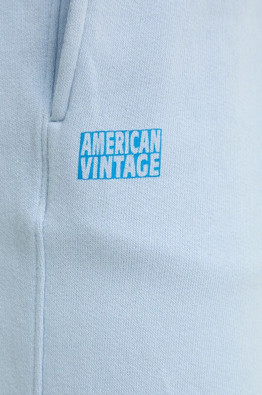American Vintage pantaloni de trening albastru MIZU05AE24