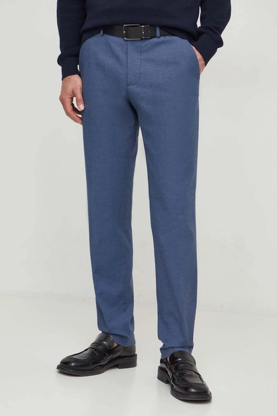 Sisley pantaloni potrivit albastru 4LAGSF03M