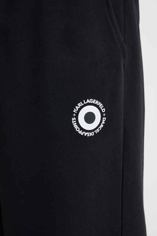 Karl Lagerfeld pantaloni de trening din bumbac Dour Darcel X Karl negru 542930.705097