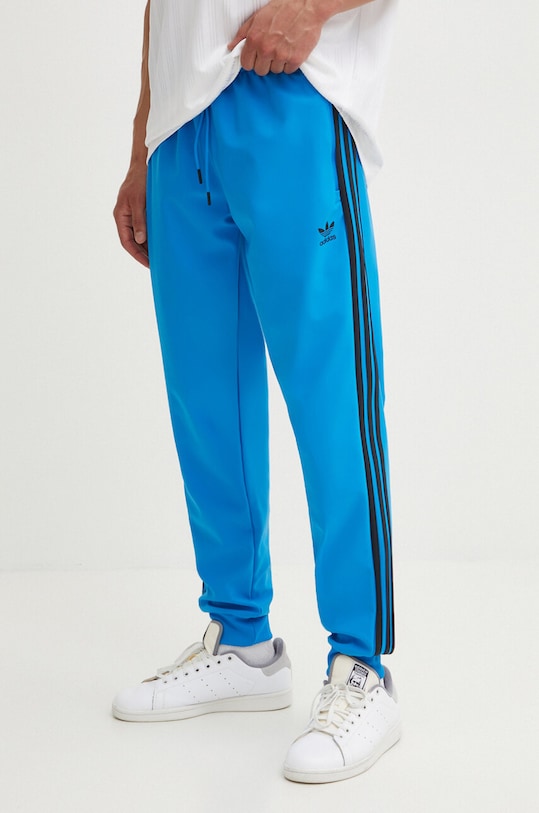 adidas Originals pantaloni de trening tricotaj albastru IM9881