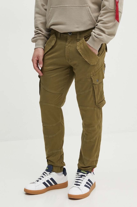 Alpha Industries spodnie Combat Pant LW z elastanem zielony 126215