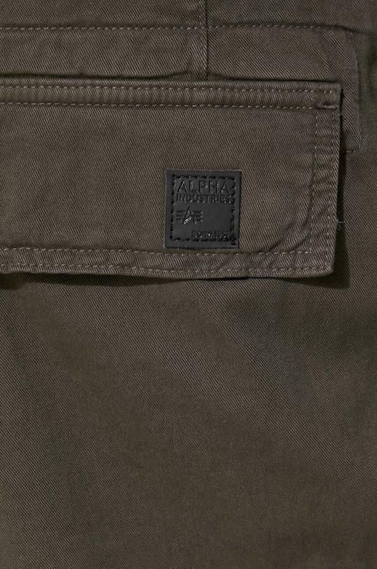 Хлопковые брюки Alpha Industries Agent Pant зелёный 158205