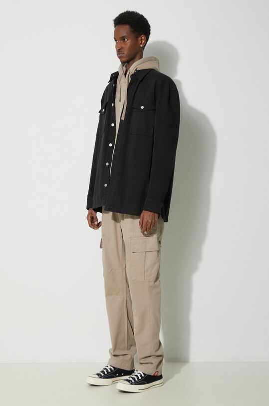 Alpha Industries pantaloni de bumbac Agent Pant 158205 bej SS25