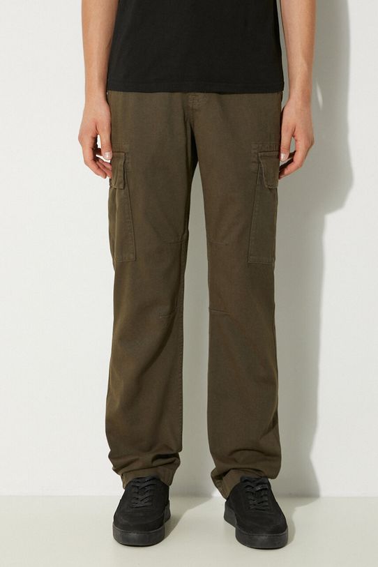 Alpha Industries pamut nadrág Agent Pant szövet zöld 158205